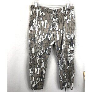 Vintage  Camo Pants Mens Large Gray Treebark Cargo Combat Trouser USA Utility